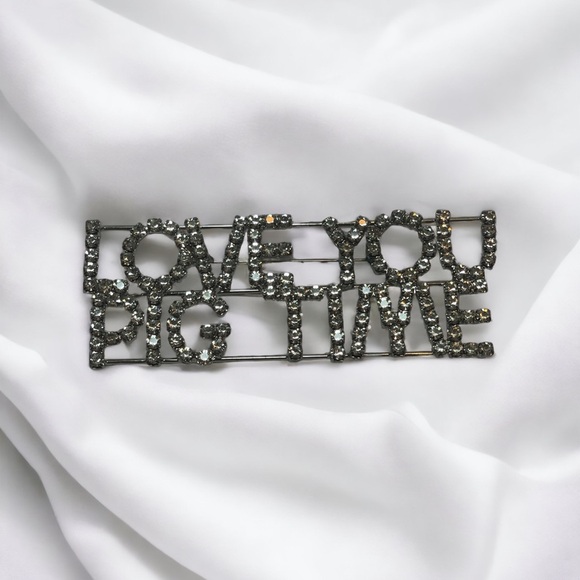 Vintage Pig Rhinestone Brooch - Picture 1 of 3